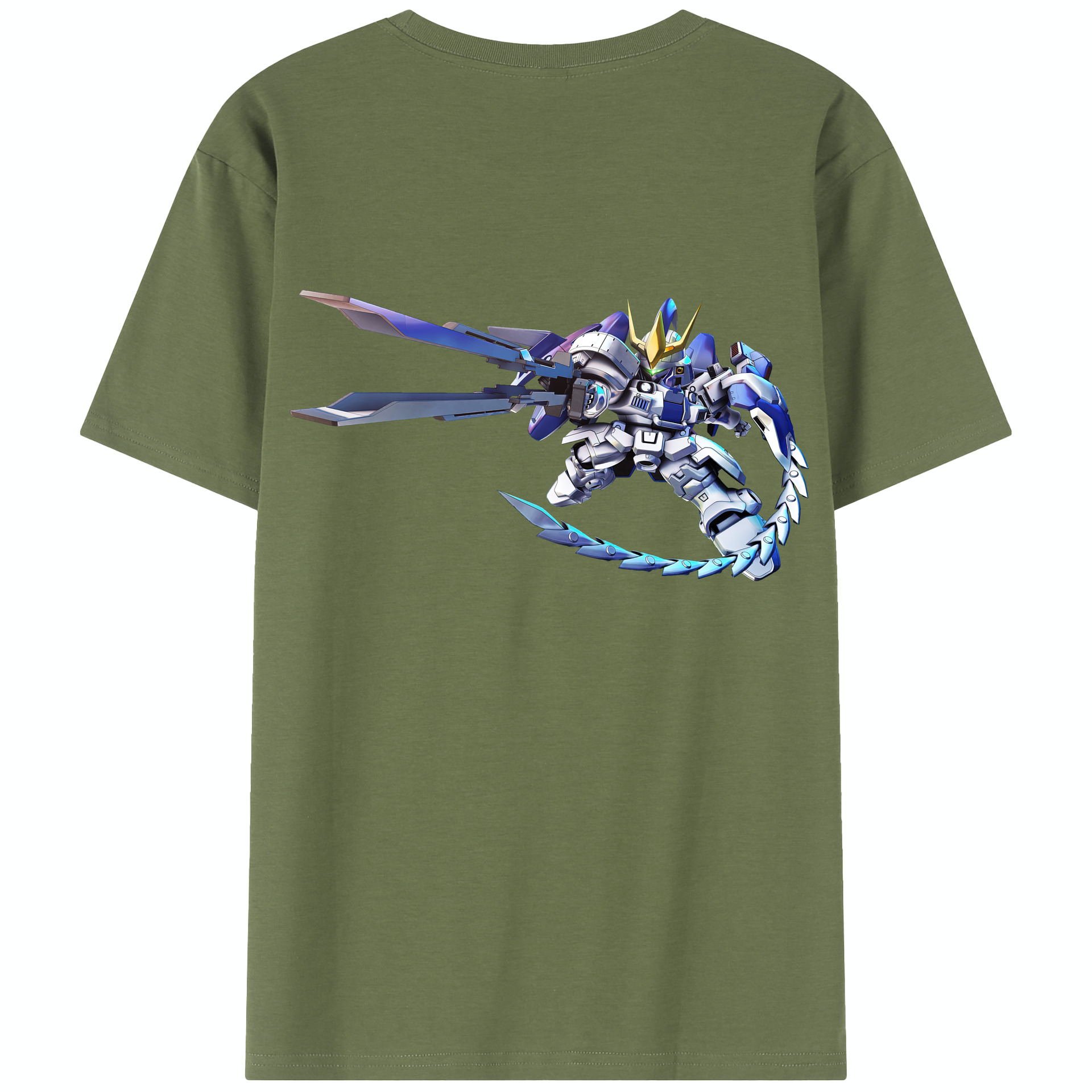 （画像用） 機動戦士ガンダム Mobile Suit Gundam 綿100％半袖Tシャツ（背面プリント）